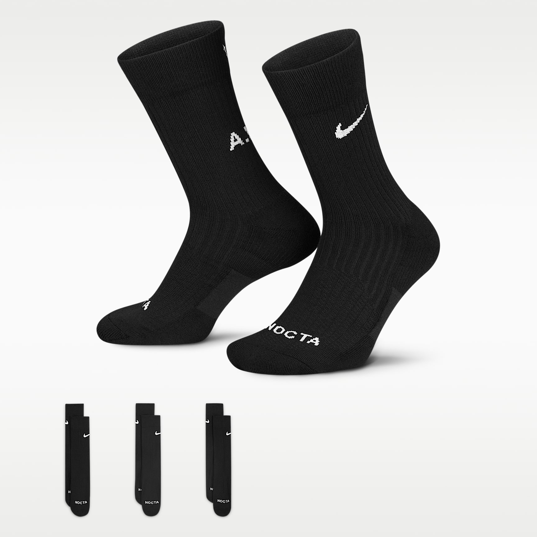 新品未使用！Nike ナイキ Nocta ノクタ 靴下3足セットL NIKE公式】NOCTA クルー ソックス 3足.オンラインストア (通販サイト)